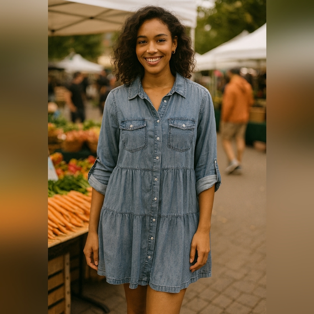 Velvet Heart Light Blue Denim Shirt